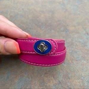 Coach Wrap Leather Bracelet